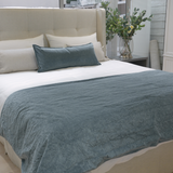 Piecera Acolchada Terciopelo Abelia Denim