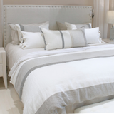 Piecera de Lino Gris Cama