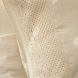 Set de Sábana Crochet Crema