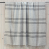 Manta Alpaca Escocesa Gris