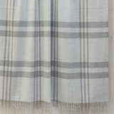 Manta Alpaca Escocesa Gris
