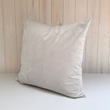 Funda de Cojín Terciopelo Alaska Gris Perla