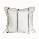 Funda Cojín Lino Arrecife Lineas Gris