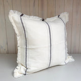 Funda Cojín Lino Arrecife Lineas Gris