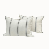 Par de Fundas Lino Arrecife Lineas Gris