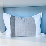 Funda Cojín Lino Porto Gris 60 x 40 cm