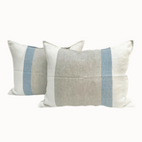 Par de Fundas Lino Porto Celeste