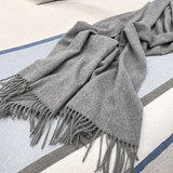 Manta Alpaca Gris Plata