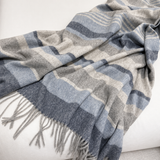 Manta Alpaca Raya Azul
